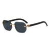 2026 Classic Vintage Rimless Gold PC UV400 Sunglasses Women Men Fashion Luxury