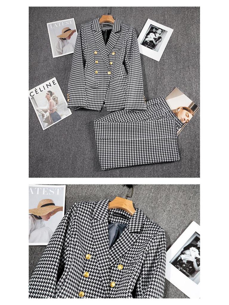 2025 Damen Retro Slim Fit Kurzer Anzugjacke - Koreanischer Stil Frühling/Herbst Mode