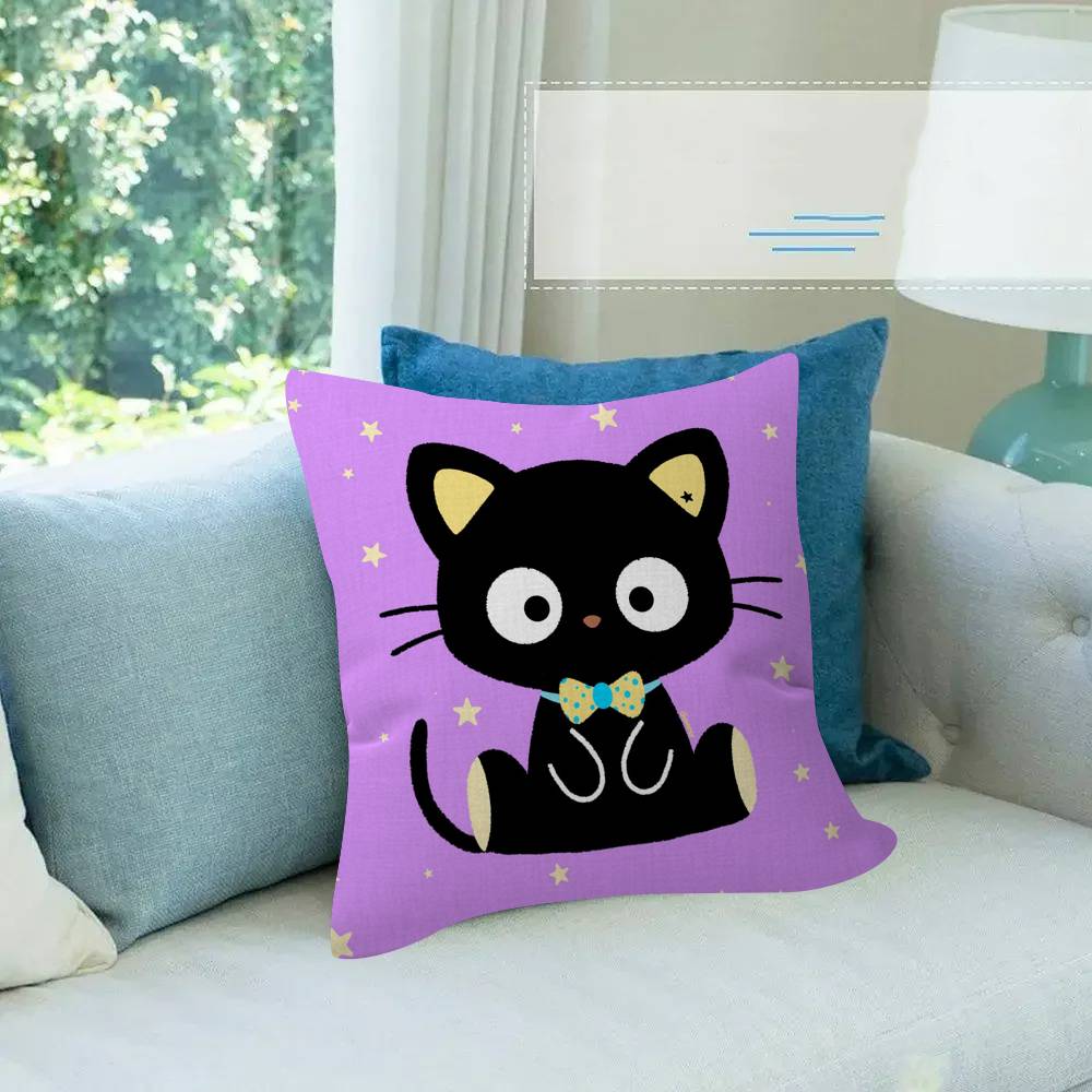 Cute cartoon art chibi cat c-Chococat    Pillow Cover  Bedroom Wild Party Decor Pillowcase kid Birthday shower Gift