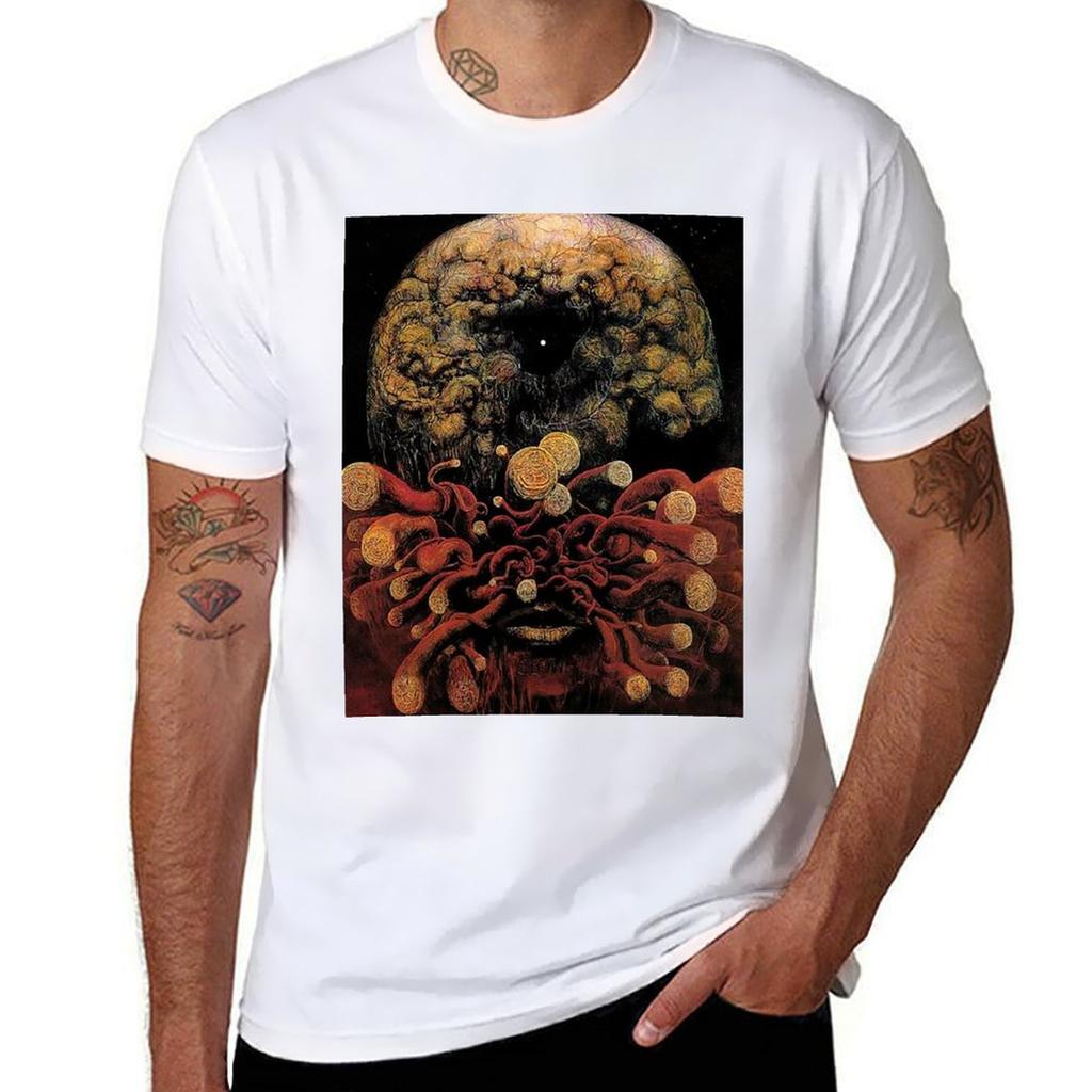 Senza titolo (L'Organismo) da Zdzislaw Beksinski T-shirt Unisex t-shirt t-shirt grafica Unisex lusso Unisex t-shirt grafica T-shirt