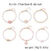 6 Stück/Set Keramik Meeresschildkröte Seestern Gestapelte Armbänder für Damen Bohemian Rosa Reiskorn Perlen Mehrschichtige Armbänder Party Schmuck