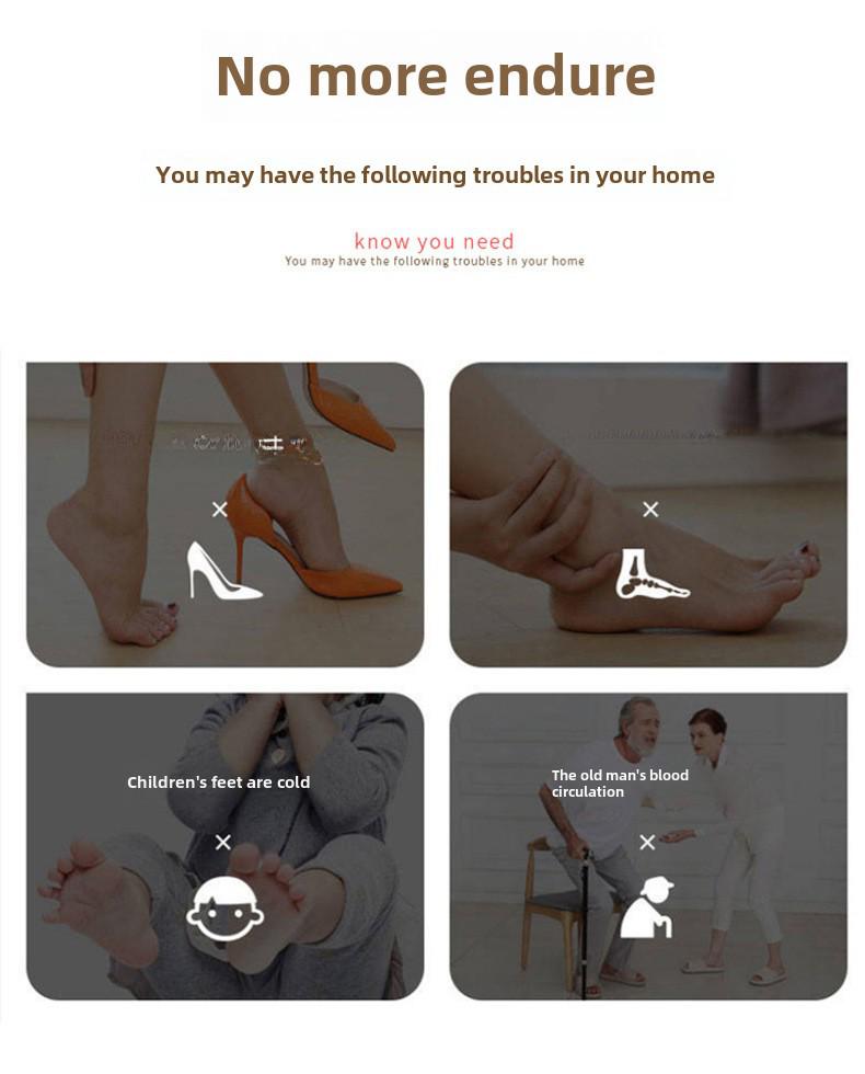 Wiederaufladbares EMS Fußtherapie-Massagegerät - Tragbares Mikrostrom-Impulspad