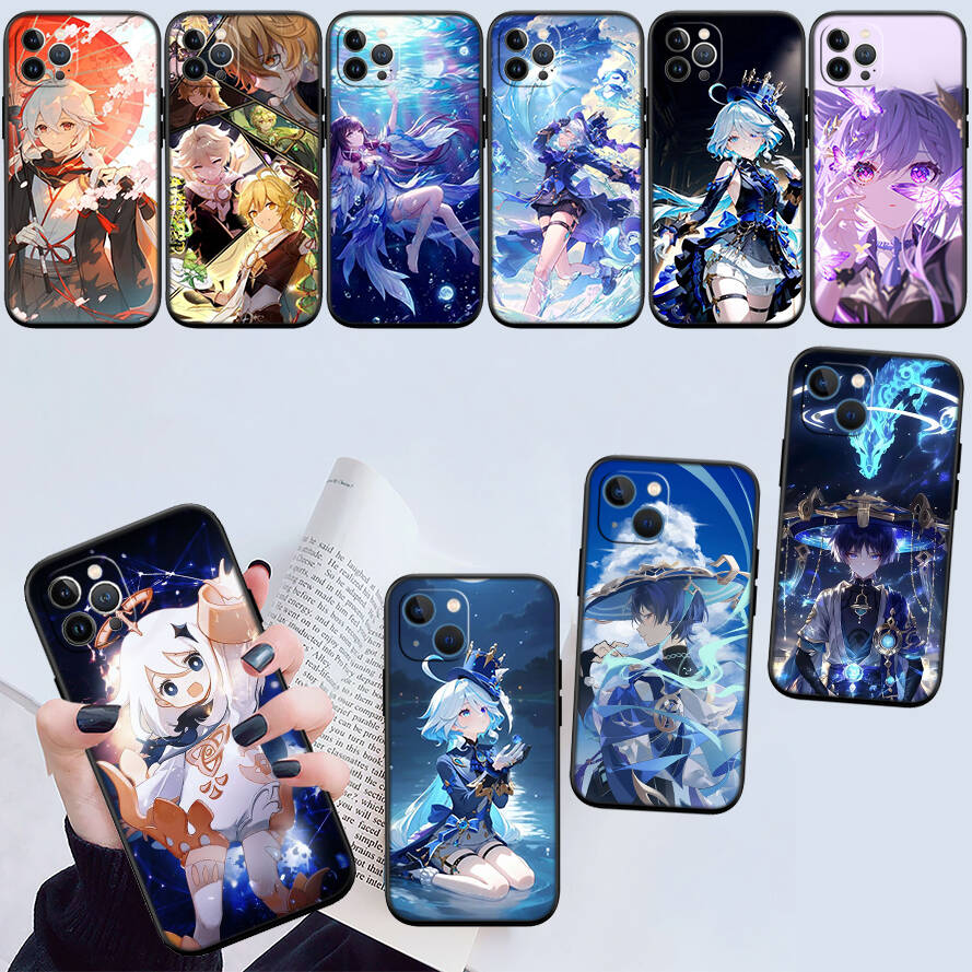 Genshin Impact Cute Phone Case for Motorola Edge 60 60s 70 G86 G56 G54 E14 G04S G45 G54 G64 X30 X40 X50 S30 S50 Pro Power Tylus