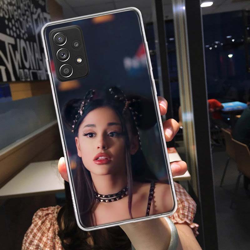 Ariana Grande Phone Case for Samsung A54 A57 A37 A17 A14 A15 A12 A24 A34 A55 A35 A25 A52S A07 A05S A04S A22 A32 A72 Galaxy Note