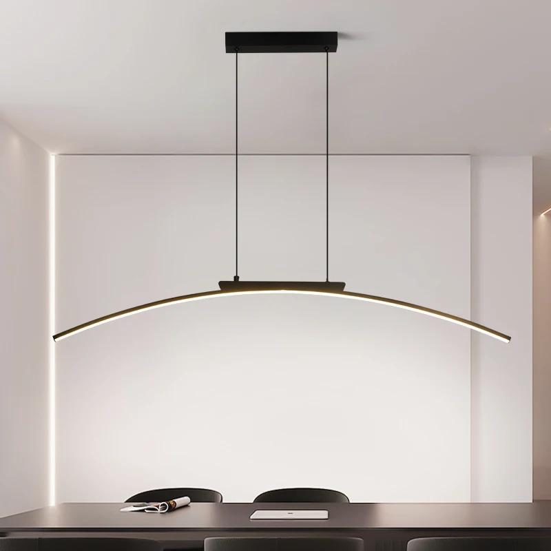 Modern Pendant Light Arc Design Hanging Lamps for Dining Room Kitchen Restaurant Nordic Home Decor Items Creative LED Lights