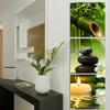 3ks/sada Bezrámové Spa Stone Bamboo Candle Paintings Wall Art Home Decor dárek