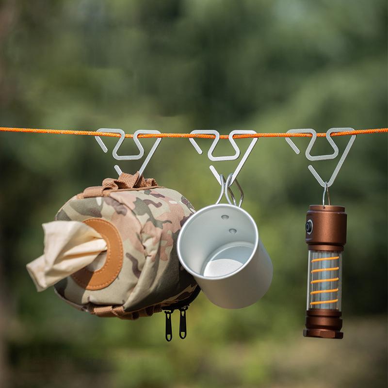 Outdoor Stainless Steel Hooks Ultra-Light And Multi-Functional S-Shaped Hooks Camping Accessory Tools
