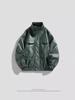 American PU leather jacket men's jacket spring and autumn new stand-up collar locomotive clothing versatile trend explosive jacket men