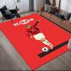 Becks Flannel Printed Carpet, Home Sofa Decoration for Living Room & Bedroom, Non‑Slip Play Flannel Floor Mat for Game Room