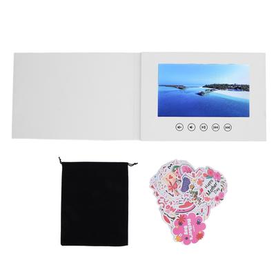 Video Greeting Card with LCD Screen 720P HD Video and Picture DIY Electronic Video Brochure with