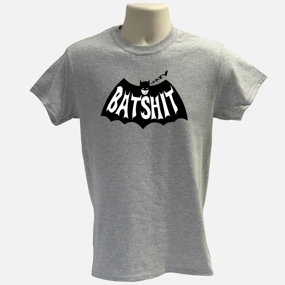 Batshit crazy Tshirt funny super heroe Tee graphic batman inspired tee shirt Unisex T-Shirt S