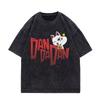 Dandadan Turbo Granny Anime Graphic T Shirts High Street Fashion Trend Vintage Washed Tshirt Men Women Casual Cotton Tshirts