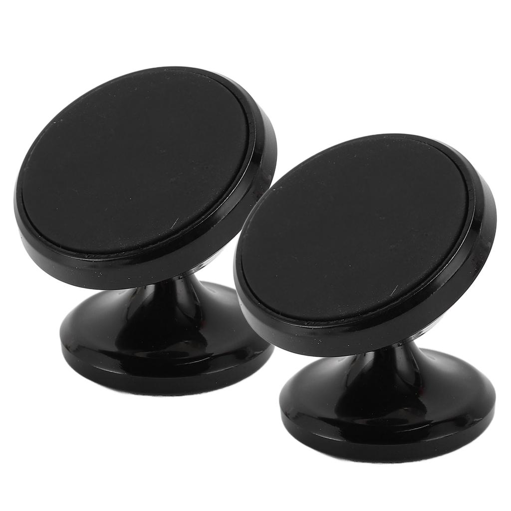 2PCS Car Mount Phone Holder Plastic 360 Degree Rotation Magnetic Automobile Cell Phone Holder