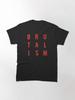 T-shirt Classique Rouge Brutalisme IDLES