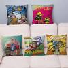 Classic Cartoon R-Regular Cushion Cover Pillowcase Upholstery Sofa Throw Pillow Home Decor Pillowcas