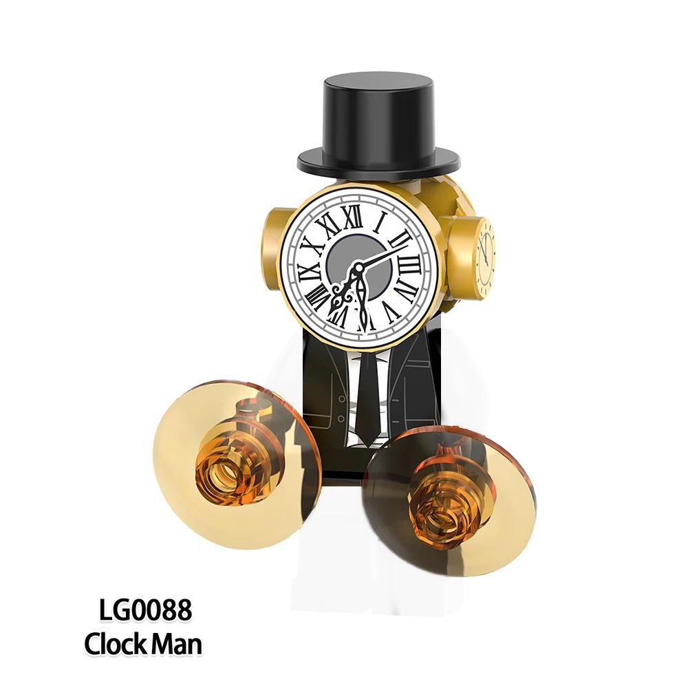 New Skibidi Toilet Man Anime Cartoon Bricks Dolls Figure Cameraman Speakerman TV Man Action Bricks Toy Figures Building Blocks