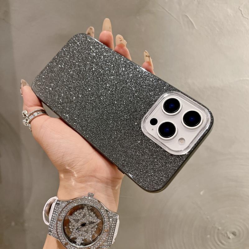 

IMD Роскошный Блестящий Блеск Пайетки Чехол для Телефона Для Apple iPhone 16 15 14 Plus 13 12 Pro Max 11 Противоударный Акриловый Жесткий Простой Чехол For iPhone 16E