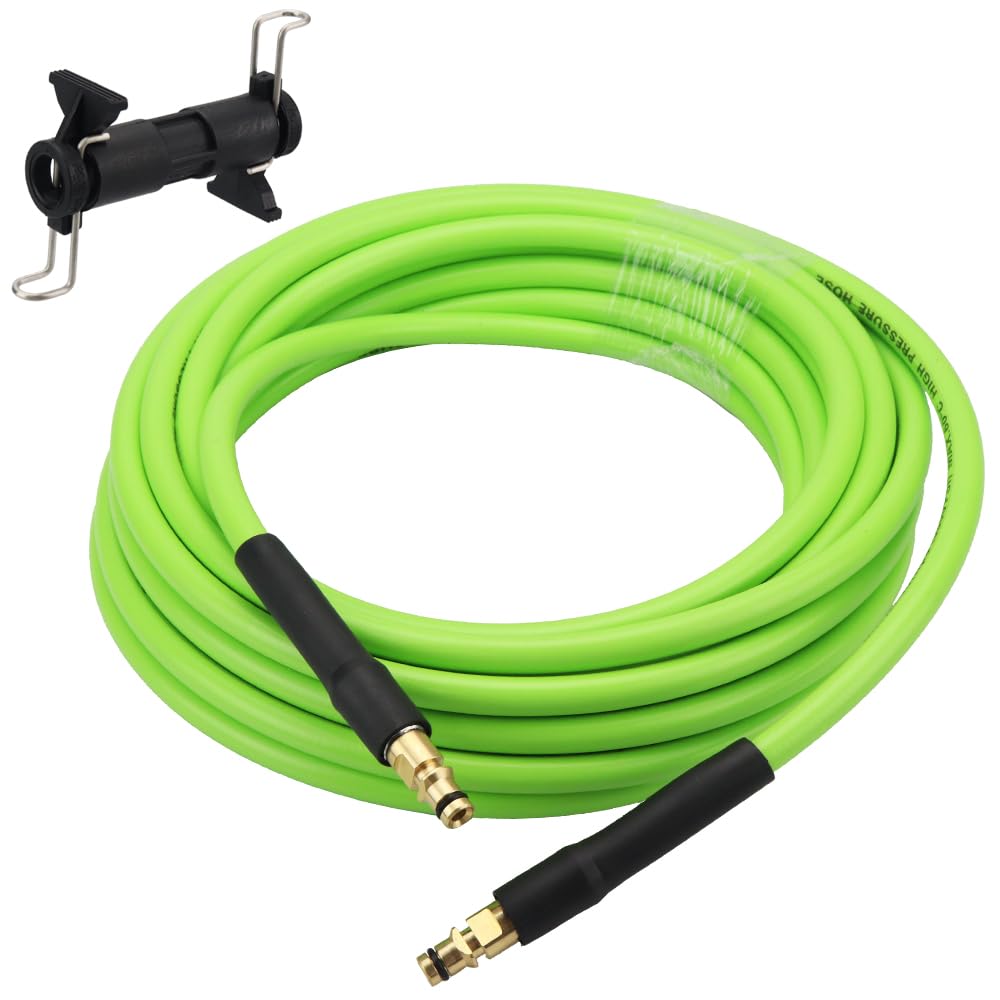 

Flexible Hose for High-Pressure Washers, Break-Resistant, Compatible with Kärcher K Series Car Washers (Green)