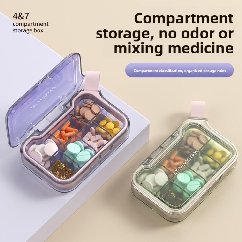 Compact Design Pill Storage Cases Seal Ring Vitamin Container New Pill Organizer Box  Daily Use