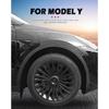 4PCS Hub Cap Performance Replacement Wheel Cap Automobile Full Rim Cover Accessories for Tesla Model Y 2018-2023 Hubcap 19 Inch