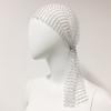 2Pcs Rhinestone Mesh Headband Head Scarfs For Women Girls Rave Hair Accessories