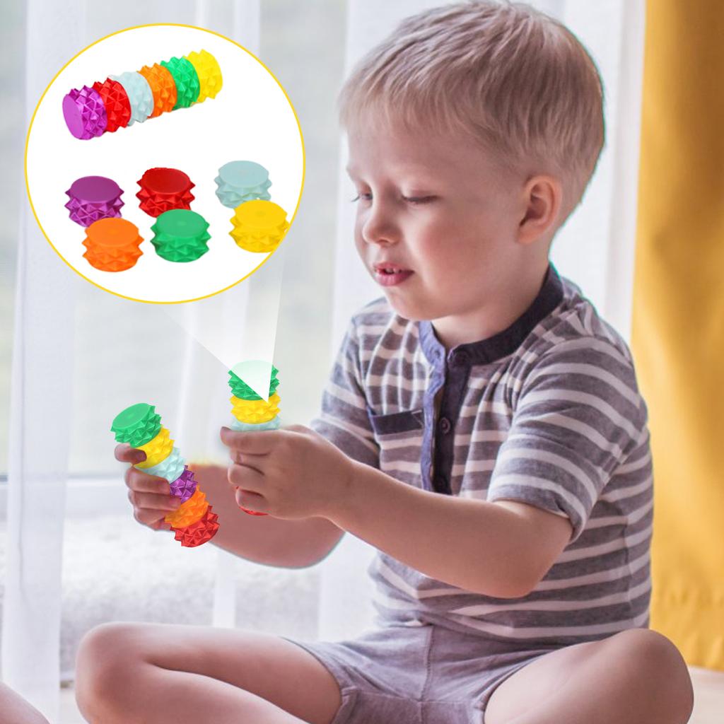 3D Printed Spiral Fingertip Decompression Massage Stick With Small Handle