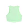 Nike Solid Color Logo Embroidered Ribbed Short Sports Vest Women Tops Steam-Green FB8280-376