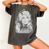 Camiseta Comfort Colors Vintage Homenaje a Dolly Parton | Retrato Retro de Leyenda de la Música Country | Camiseta Gráfica Clásica de Vaquera