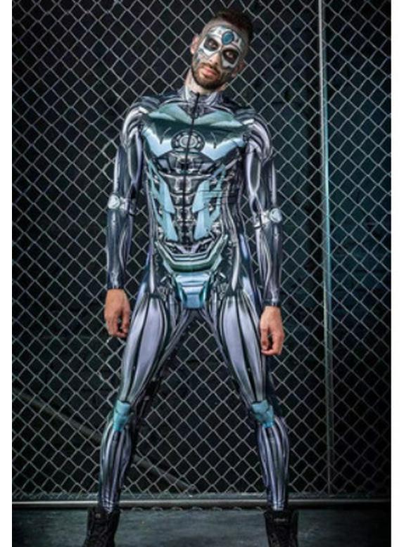 Комбинезон-трико Cyberpunk 3D Printed для женщин L