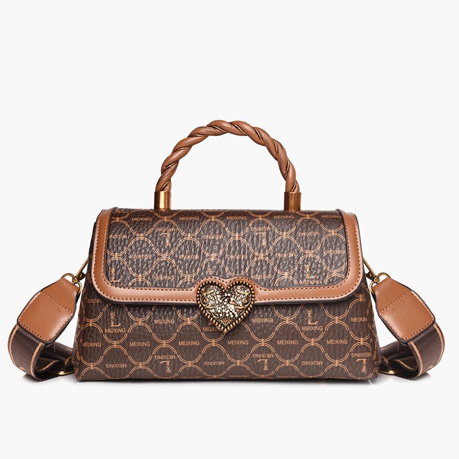 

Высококачественные кожаные женские сумки с металлической ручкой, сумки через плечо для женщин, дизайнерская брендовая сумка через плечо