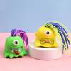 Hair Pulling Screaming Demon Toy with 6 Sound Effects Stress Anxiety Relief Colorful Hair Plucking Devil Sensory Fidget Toy Party Favors
