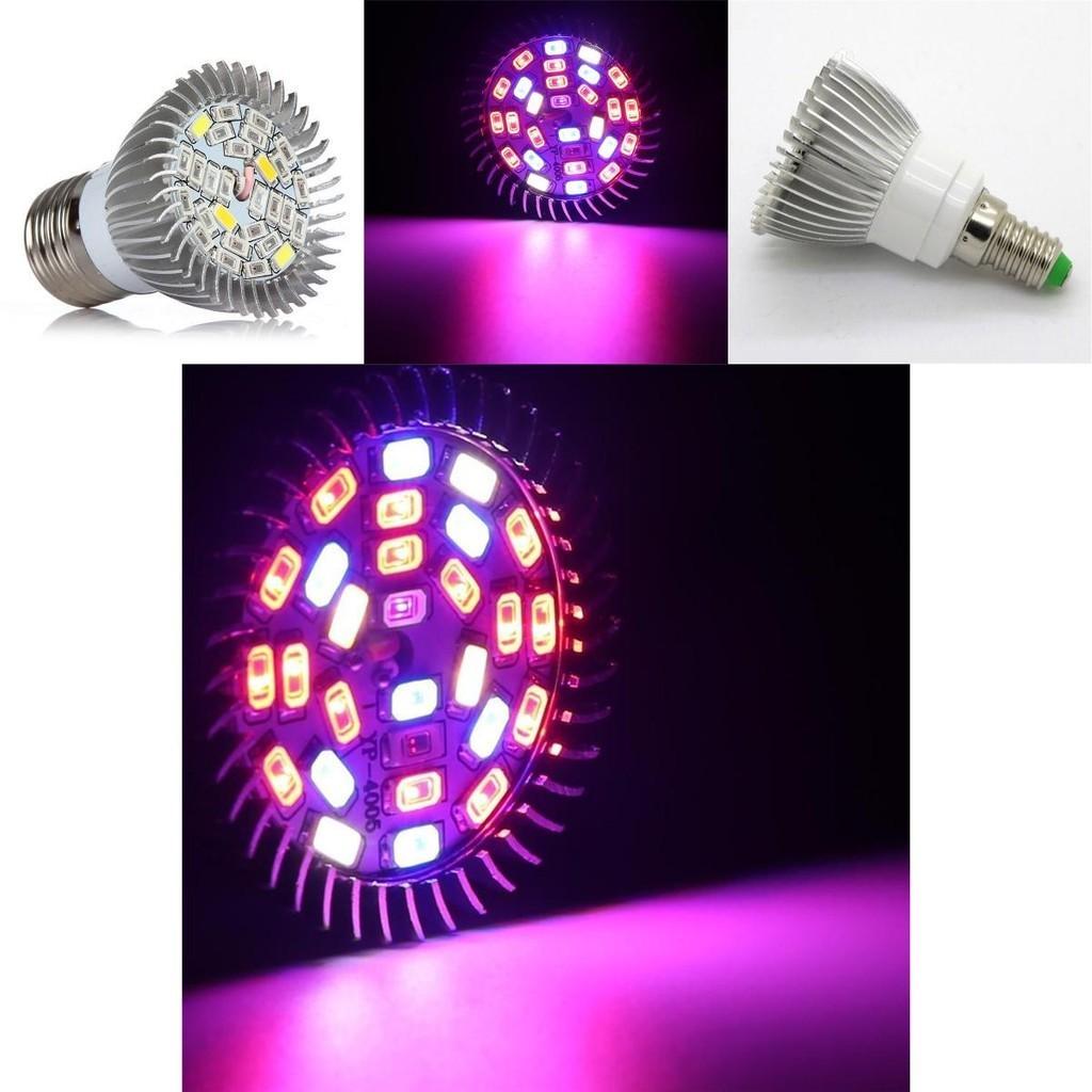 Advanced Full Spectrum 28leds Growing Lamp With Uv Light Perfect For All Plant Stages E27 Gu10 E14