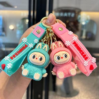 Chaveiro Labubu Anime Chaveiros PVC Fofos para Bolsas Pingente Presentes