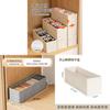 Cotton Linen Underwear Storage Box With Foldable Design For Bedroom Closet Organization