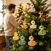 Christmas Advent Calendar for Decorations Days Acrylic Calendar 24 Cartoon Snake 2D Flat Figures Collectibles