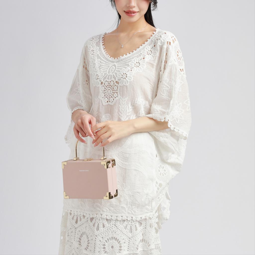 DIMANAF 2025 New Summer Basic Shirt Women Lace O-Neck Blouse Tops Tees Loose White Short Tees