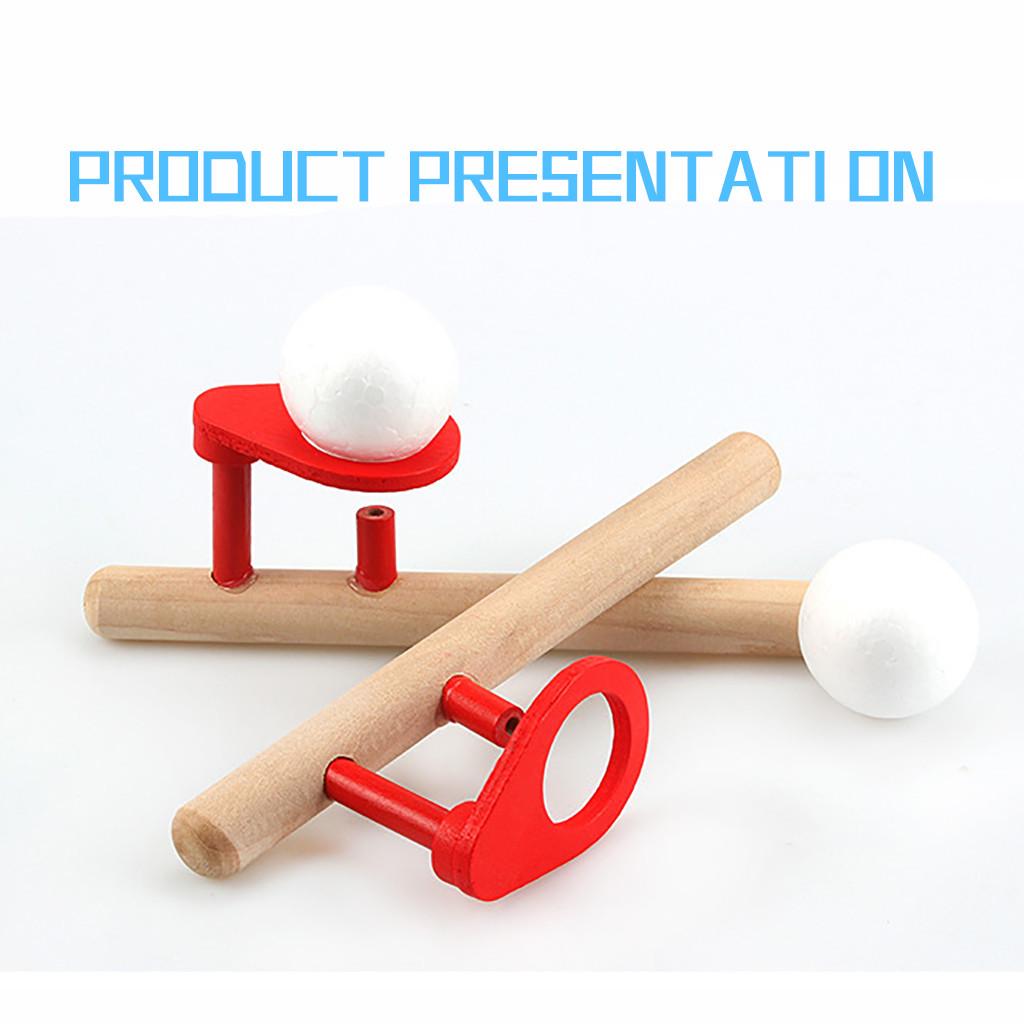 Kids  Nostalgic Gadgets  Wooden Pipe Balance Blowing Ball Toys