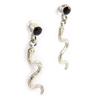 Les Trésors De Lily [J6699] - Black 'Tentation' Designer Earrings