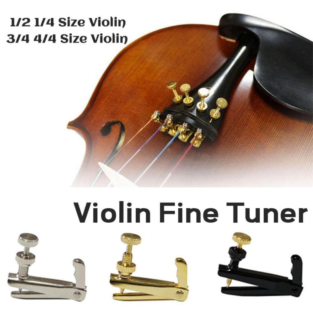 4PCS/Set Stringed Instrument Accessories Fiddle String Adjuster Metal Violin Spinner Tuning Screw