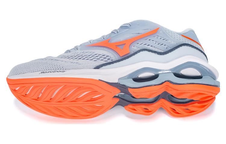 Women's Sneakers Mizuno Wave Creation 23 Shock Absorption Non Slip Gray Orange Women's