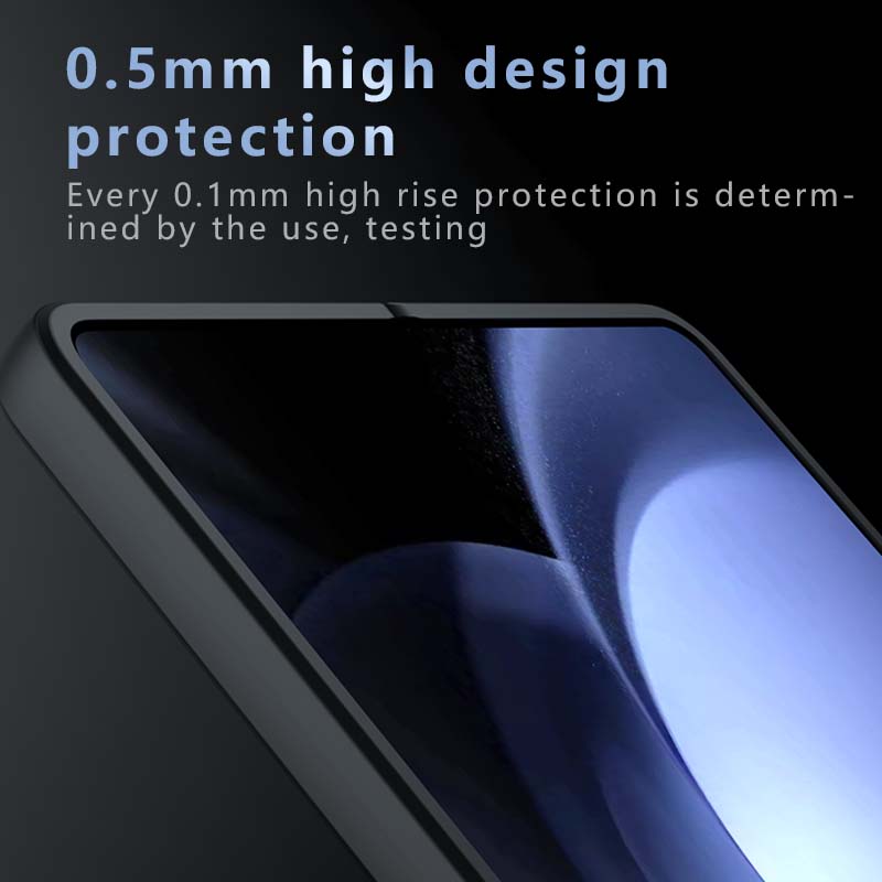 For Samsung Galaxy Z Fold 6 5 4 Fold6 Fold5 Matte Anti Fingerprint Transparent Shockproof TPU Case Anti-drop Non Yellowing Back Cover Protector Shell