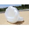 Stylish White Pearl Seashell Water Float Bed For Adults Pvc Material