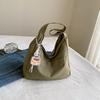 Korean Style Canvas Tote Bag Fashion Simple Large Capacity Shoulder Bag for Women KTB