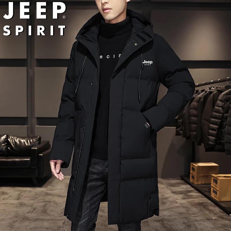 

JEEP SPIRIT Men s Mid-Length Hooded Puffer Jacket L