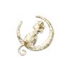 Party Jewelry Clothes Accessories Rhinestone Corsage Brooch Lapel Pins Moon Cat Brooch Women Brooch