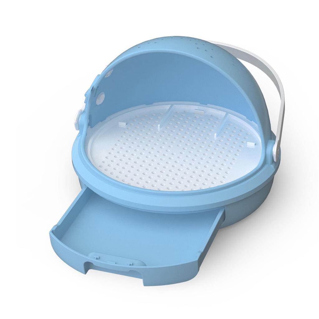 Reptile Feeding Box Habitat Gifts Spacious Multifunctional Easy to Clean with Handle Clear Tarantula Enclosure for Office