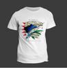 New Fishing Tshirt 2026 Summer New European Tide Printed Shortsleeved Tshirt Unisexs and Womens Sea Fishing Tshirt