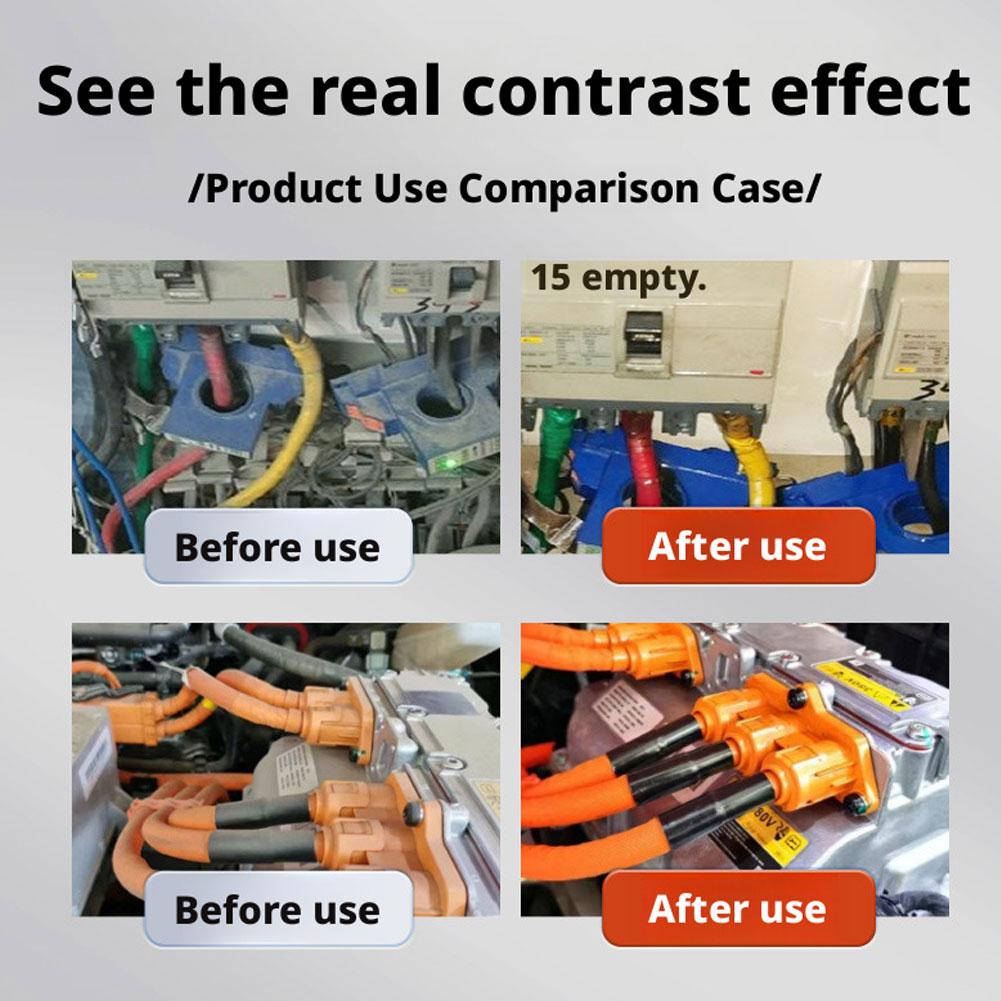 100ml Elektrischer Kontaktreiniger Spray - Schnelltrocknende, Nicht brennbare Formel für Industrieanlagen Autoteile Reinigungsmittel