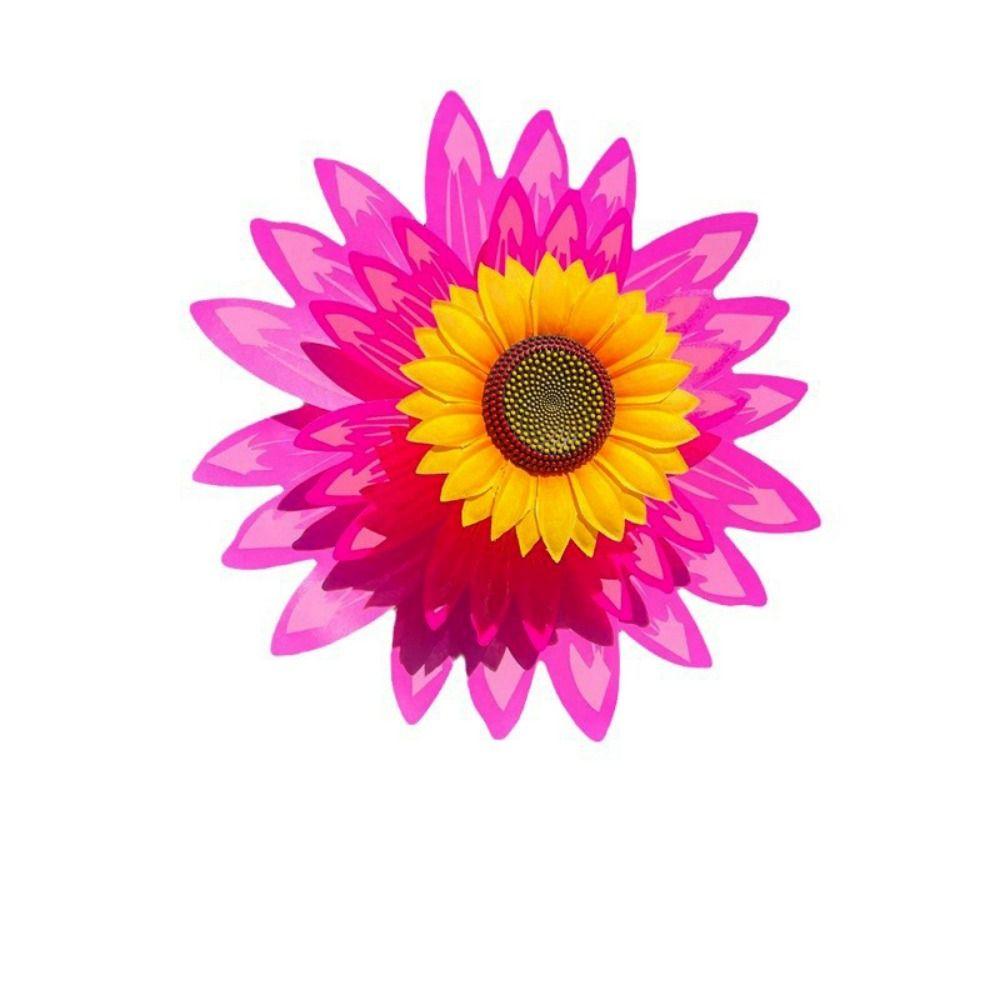 Diameter 36+25cm Zonnebloem Windmolen PVC Tuin Gazon Windmolen Buitenfeest Picknick Decor