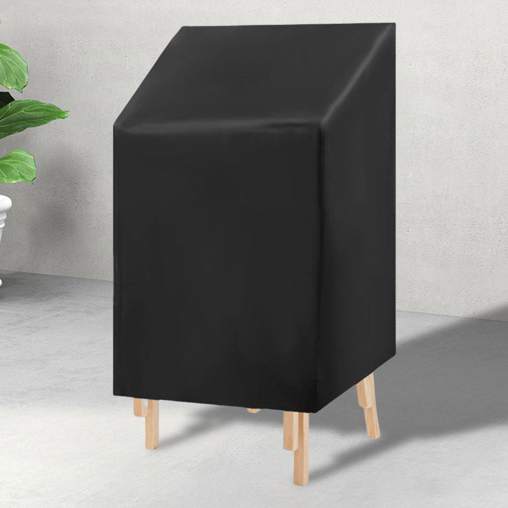Stacked Chair Dust Cover Outdoor Furniture Protector Universal Stacking Outdoor Chair Cover Windproof for Outdoor Sofa Armchair